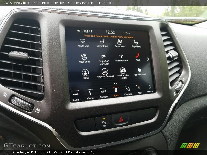 Granite Crystal Metallic / Black 2019 Jeep Cherokee Trailhawk Elite 4x4