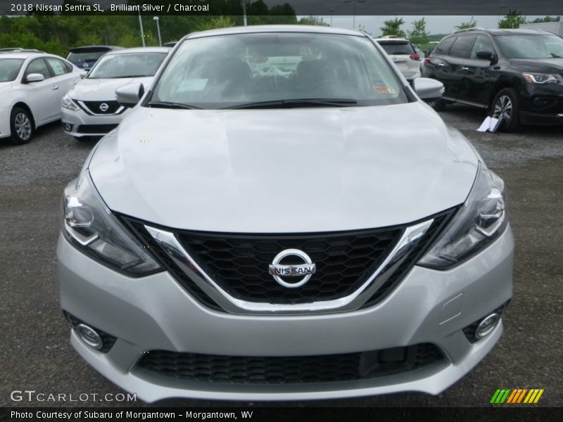 Brilliant Silver / Charcoal 2018 Nissan Sentra SL