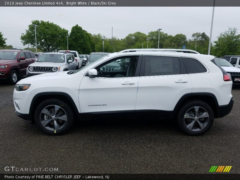 Bright White / Black/Ski Grey 2019 Jeep Cherokee Limited 4x4