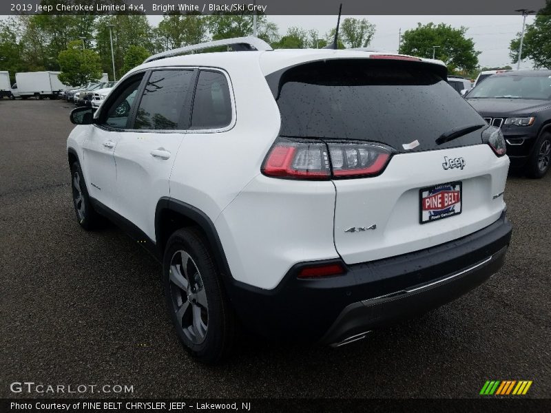 Bright White / Black/Ski Grey 2019 Jeep Cherokee Limited 4x4