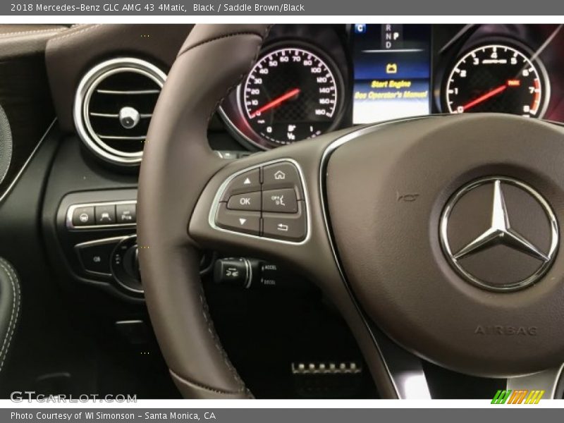 Black / Saddle Brown/Black 2018 Mercedes-Benz GLC AMG 43 4Matic