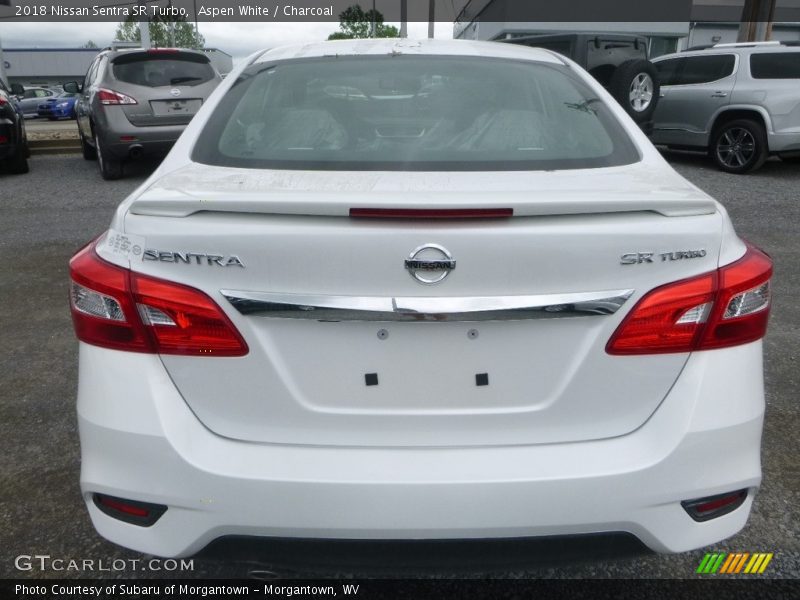 Aspen White / Charcoal 2018 Nissan Sentra SR Turbo