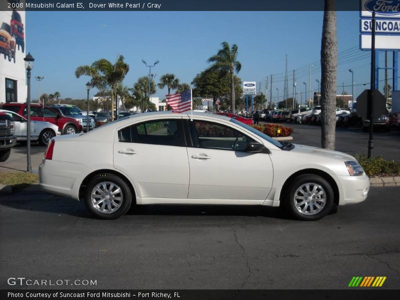Dover White Pearl / Gray 2008 Mitsubishi Galant ES