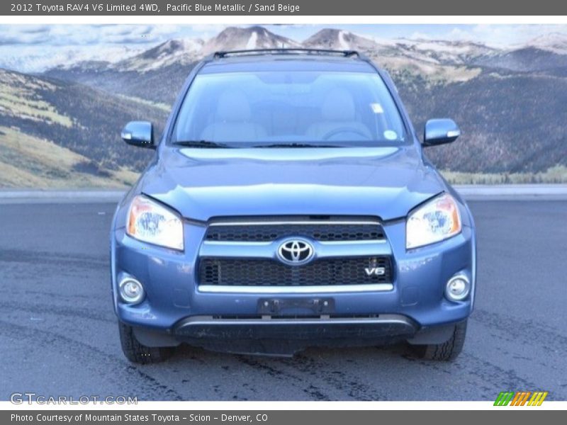 Pacific Blue Metallic / Sand Beige 2012 Toyota RAV4 V6 Limited 4WD