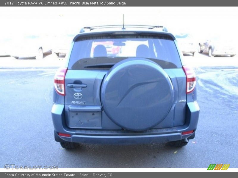 Pacific Blue Metallic / Sand Beige 2012 Toyota RAV4 V6 Limited 4WD