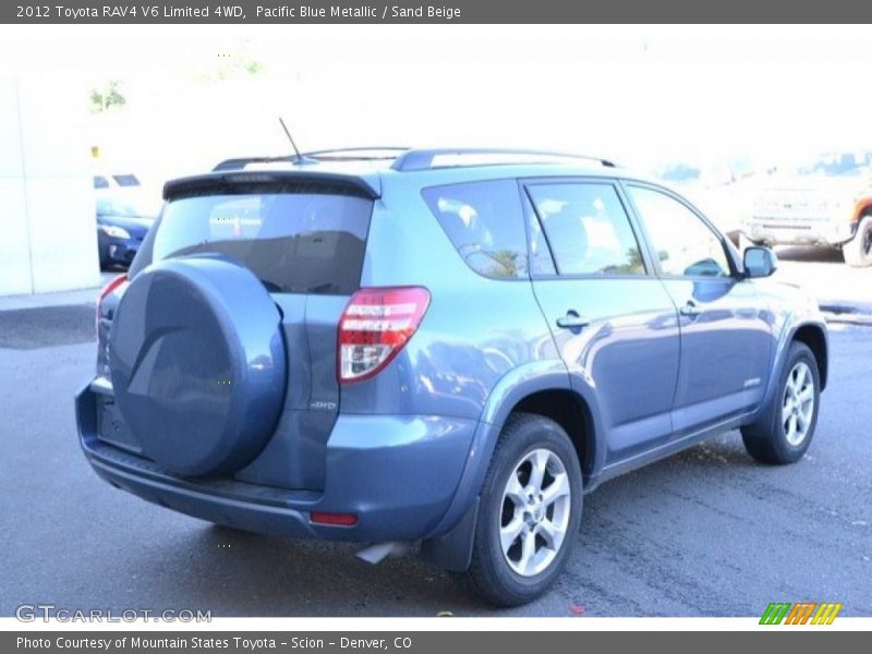 Pacific Blue Metallic / Sand Beige 2012 Toyota RAV4 V6 Limited 4WD