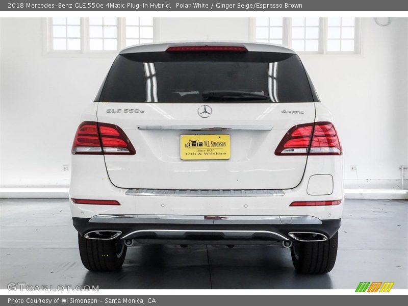 Polar White / Ginger Beige/Espresso Brown 2018 Mercedes-Benz GLE 550e 4Matic Plug-In Hybrid