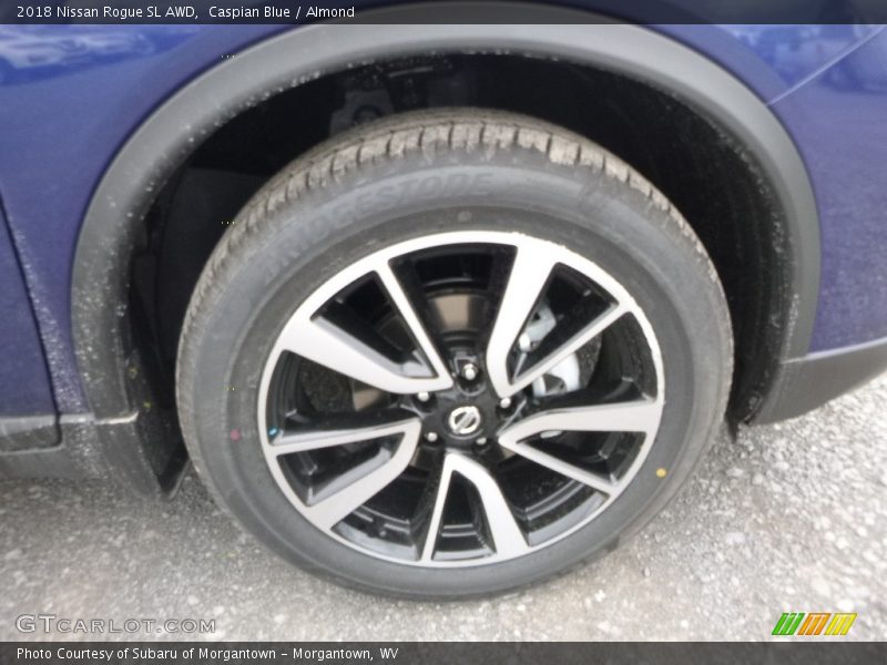Caspian Blue / Almond 2018 Nissan Rogue SL AWD