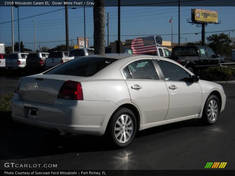 Dover White Pearl / Gray 2008 Mitsubishi Galant ES