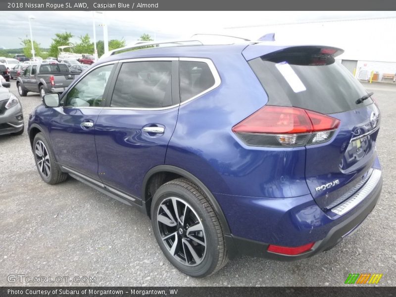 Caspian Blue / Almond 2018 Nissan Rogue SL AWD