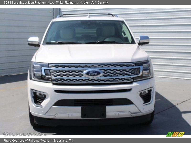White Platinum / Medium Soft Ceramic 2018 Ford Expedition Platinum Max