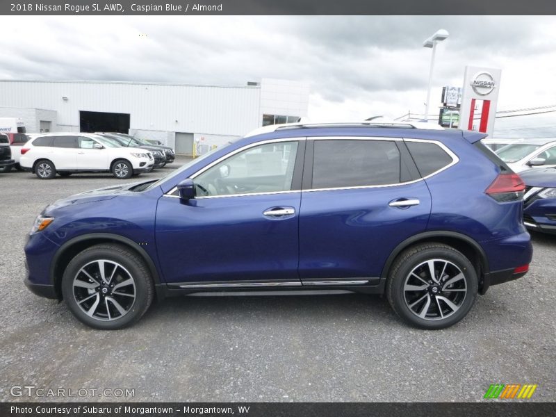 Caspian Blue / Almond 2018 Nissan Rogue SL AWD
