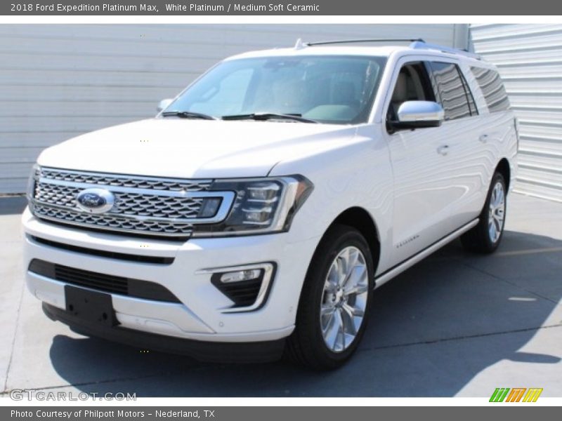 White Platinum / Medium Soft Ceramic 2018 Ford Expedition Platinum Max
