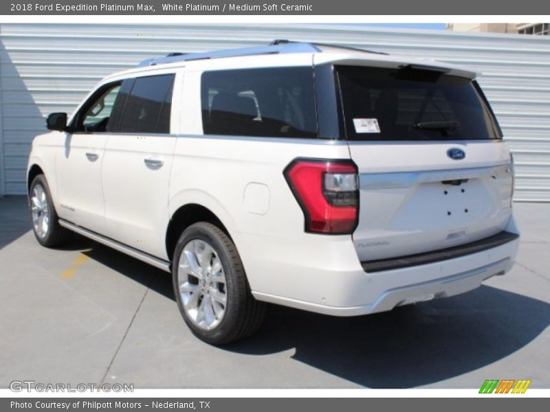 White Platinum / Medium Soft Ceramic 2018 Ford Expedition Platinum Max