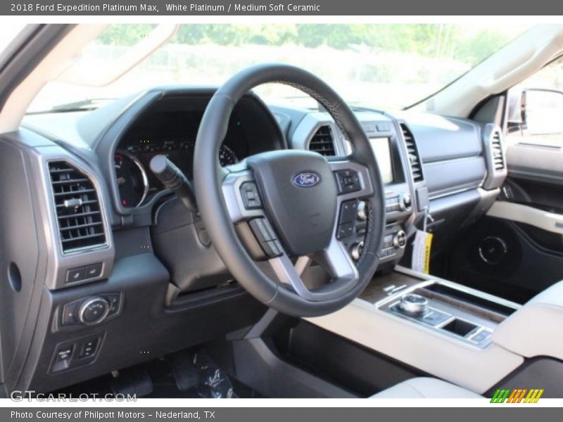 White Platinum / Medium Soft Ceramic 2018 Ford Expedition Platinum Max