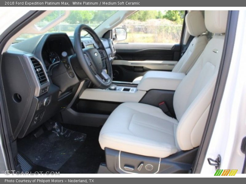 White Platinum / Medium Soft Ceramic 2018 Ford Expedition Platinum Max