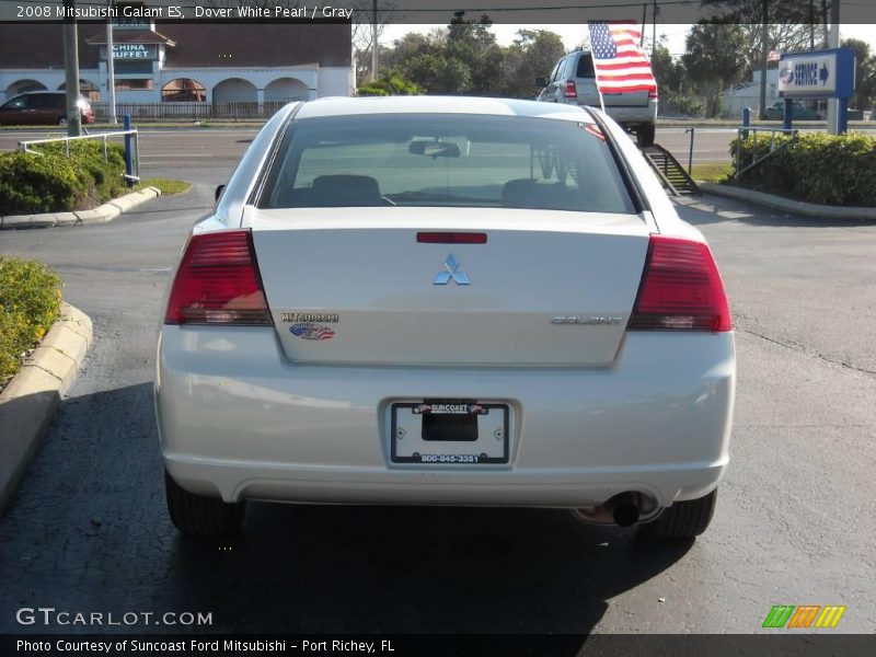 Dover White Pearl / Gray 2008 Mitsubishi Galant ES