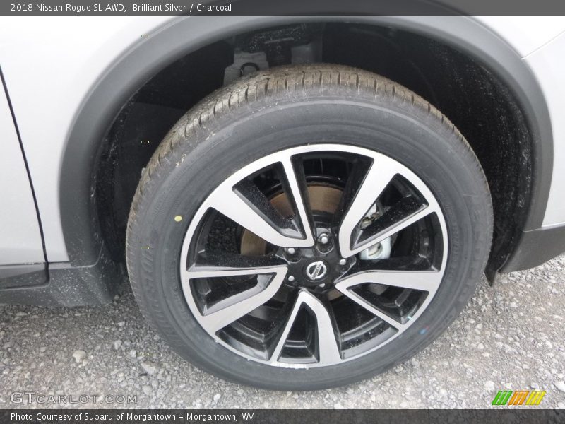 Brilliant Silver / Charcoal 2018 Nissan Rogue SL AWD