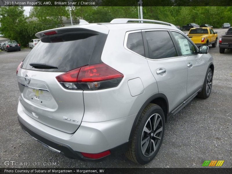 Brilliant Silver / Charcoal 2018 Nissan Rogue SL AWD