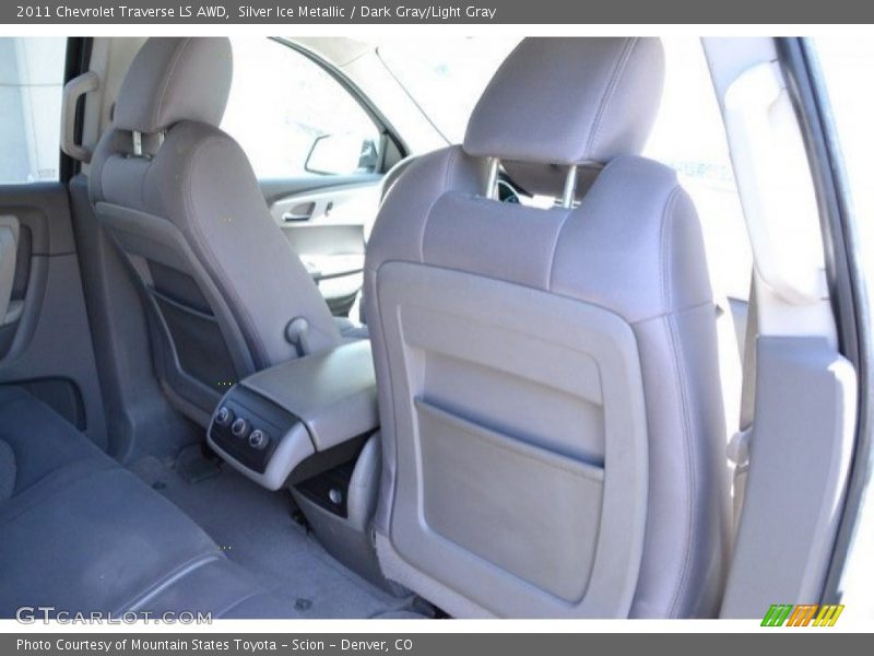 Silver Ice Metallic / Dark Gray/Light Gray 2011 Chevrolet Traverse LS AWD