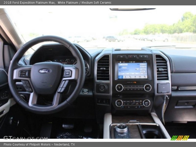 White Platinum / Medium Soft Ceramic 2018 Ford Expedition Platinum Max