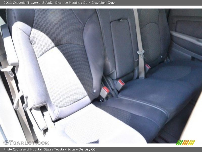 Silver Ice Metallic / Dark Gray/Light Gray 2011 Chevrolet Traverse LS AWD