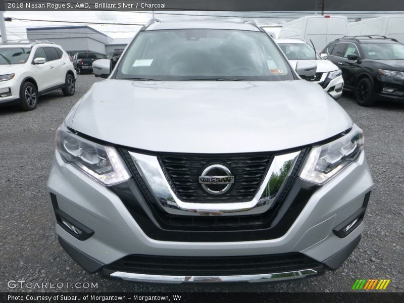 Brilliant Silver / Charcoal 2018 Nissan Rogue SL AWD
