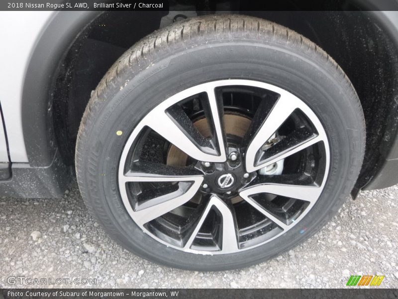 Brilliant Silver / Charcoal 2018 Nissan Rogue SL AWD