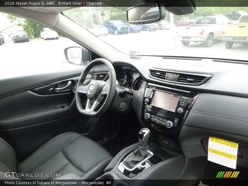 Brilliant Silver / Charcoal 2018 Nissan Rogue SL AWD