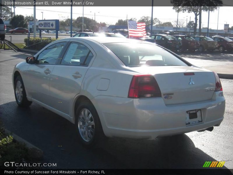 Dover White Pearl / Gray 2008 Mitsubishi Galant ES