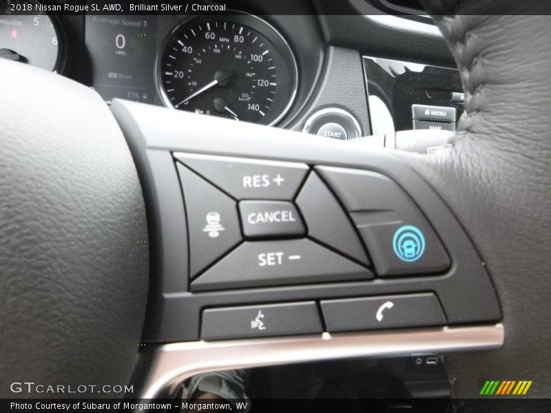 Brilliant Silver / Charcoal 2018 Nissan Rogue SL AWD
