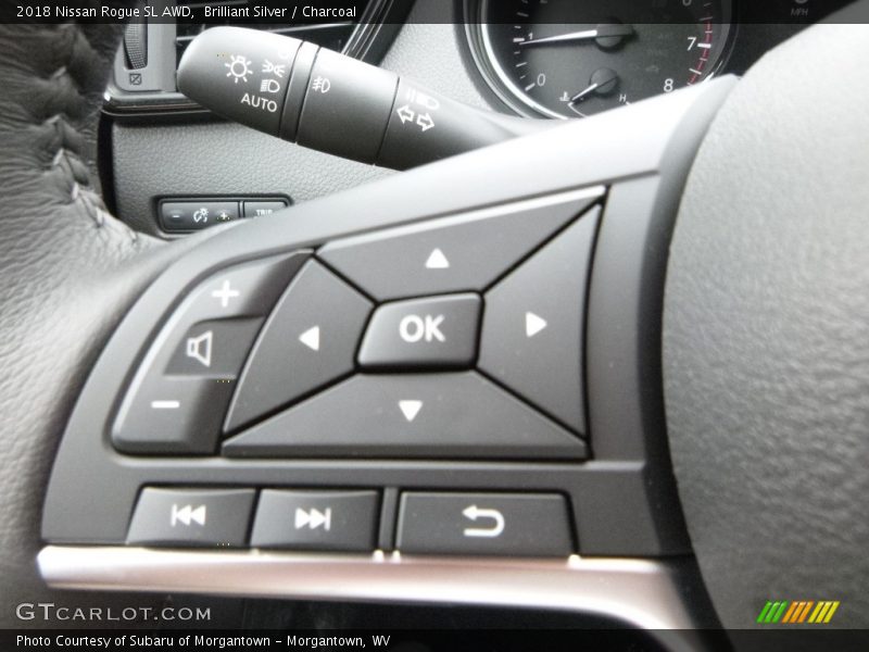 Brilliant Silver / Charcoal 2018 Nissan Rogue SL AWD