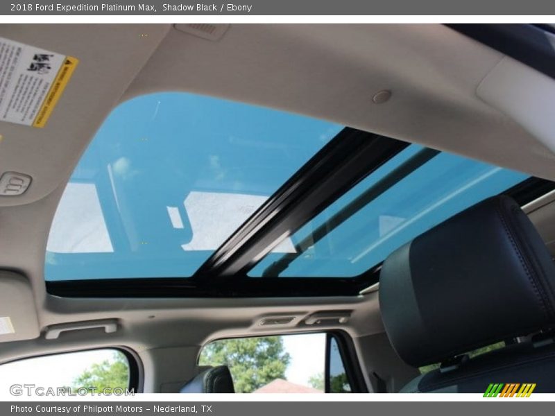 Sunroof of 2018 Expedition Platinum Max