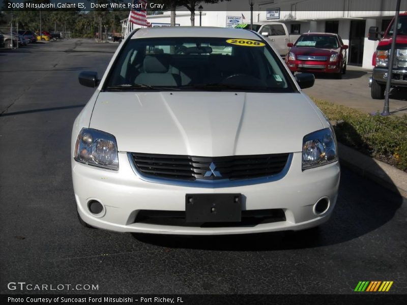 Dover White Pearl / Gray 2008 Mitsubishi Galant ES