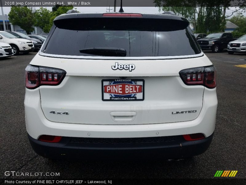 White / Black 2018 Jeep Compass Limited 4x4