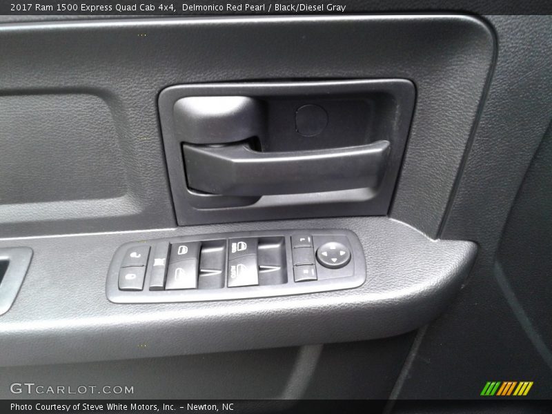 Delmonico Red Pearl / Black/Diesel Gray 2017 Ram 1500 Express Quad Cab 4x4
