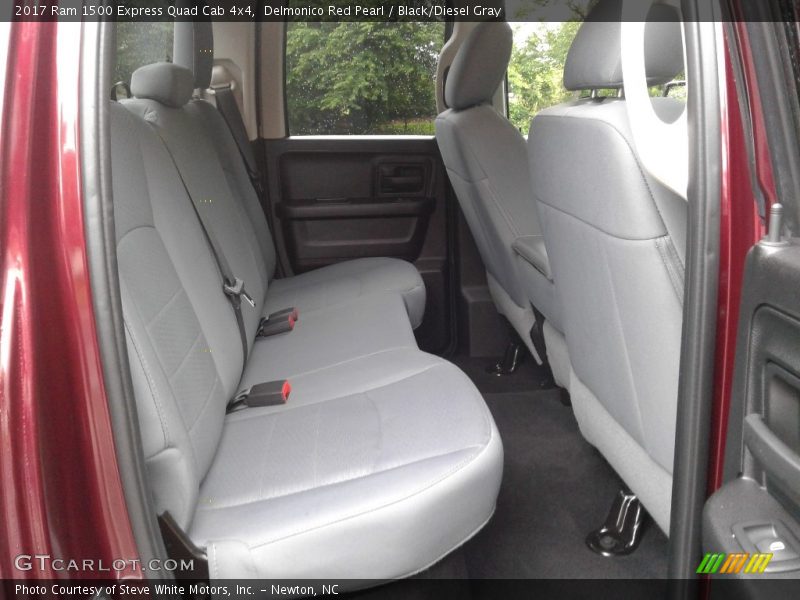 Delmonico Red Pearl / Black/Diesel Gray 2017 Ram 1500 Express Quad Cab 4x4
