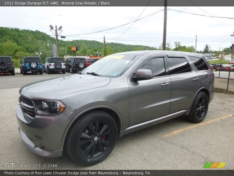 Mineral Gray Metallic / Black 2012 Dodge Durango R/T AWD