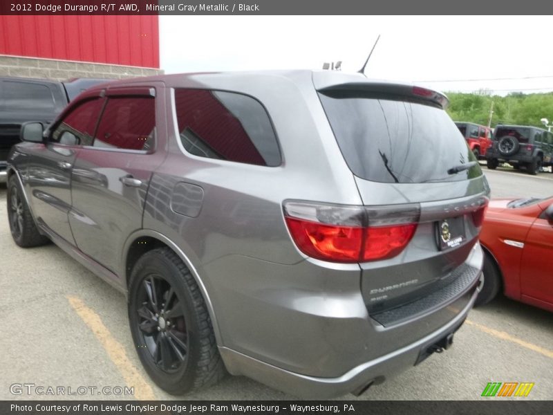 Mineral Gray Metallic / Black 2012 Dodge Durango R/T AWD