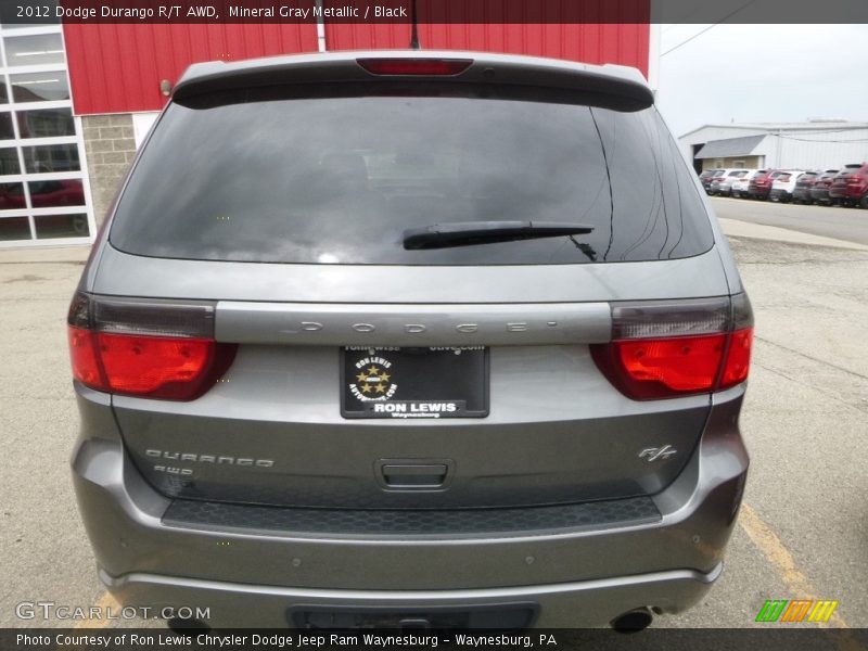 Mineral Gray Metallic / Black 2012 Dodge Durango R/T AWD