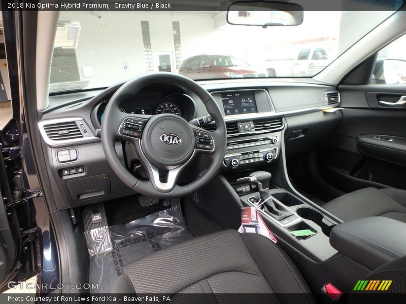  2018 Optima Hybrid Premium Black Interior