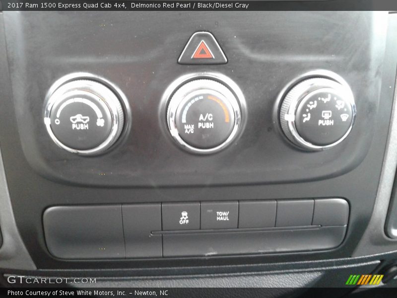 Delmonico Red Pearl / Black/Diesel Gray 2017 Ram 1500 Express Quad Cab 4x4