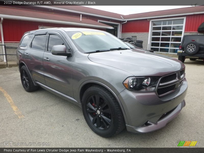 Mineral Gray Metallic / Black 2012 Dodge Durango R/T AWD
