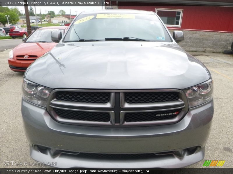 Mineral Gray Metallic / Black 2012 Dodge Durango R/T AWD