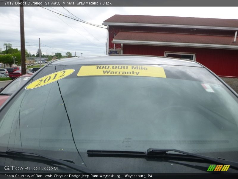 Mineral Gray Metallic / Black 2012 Dodge Durango R/T AWD