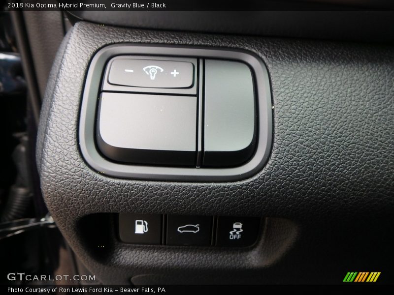 Gravity Blue / Black 2018 Kia Optima Hybrid Premium