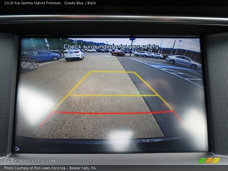 Gravity Blue / Black 2018 Kia Optima Hybrid Premium