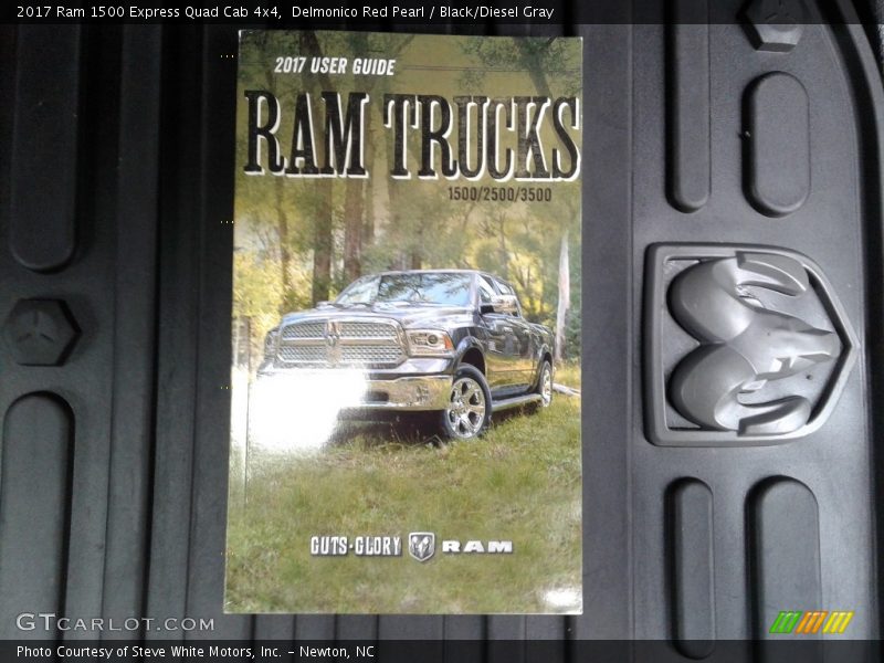Delmonico Red Pearl / Black/Diesel Gray 2017 Ram 1500 Express Quad Cab 4x4