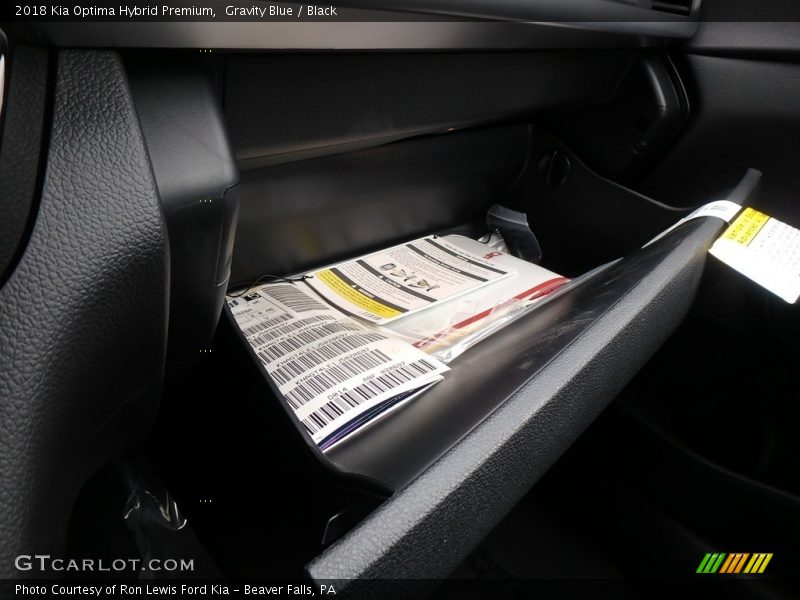 Gravity Blue / Black 2018 Kia Optima Hybrid Premium