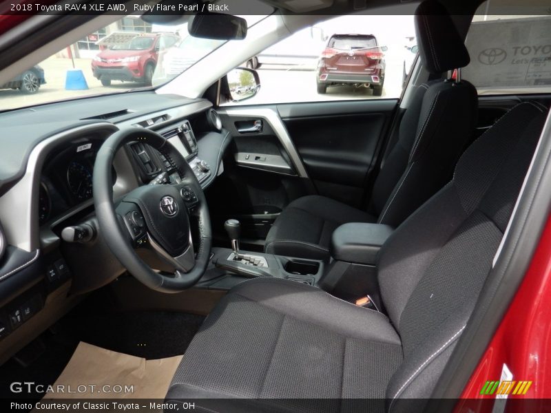 Ruby Flare Pearl / Black 2018 Toyota RAV4 XLE AWD